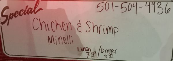 Page 2 of menu, The Pasta House Food Truck Conway, AR